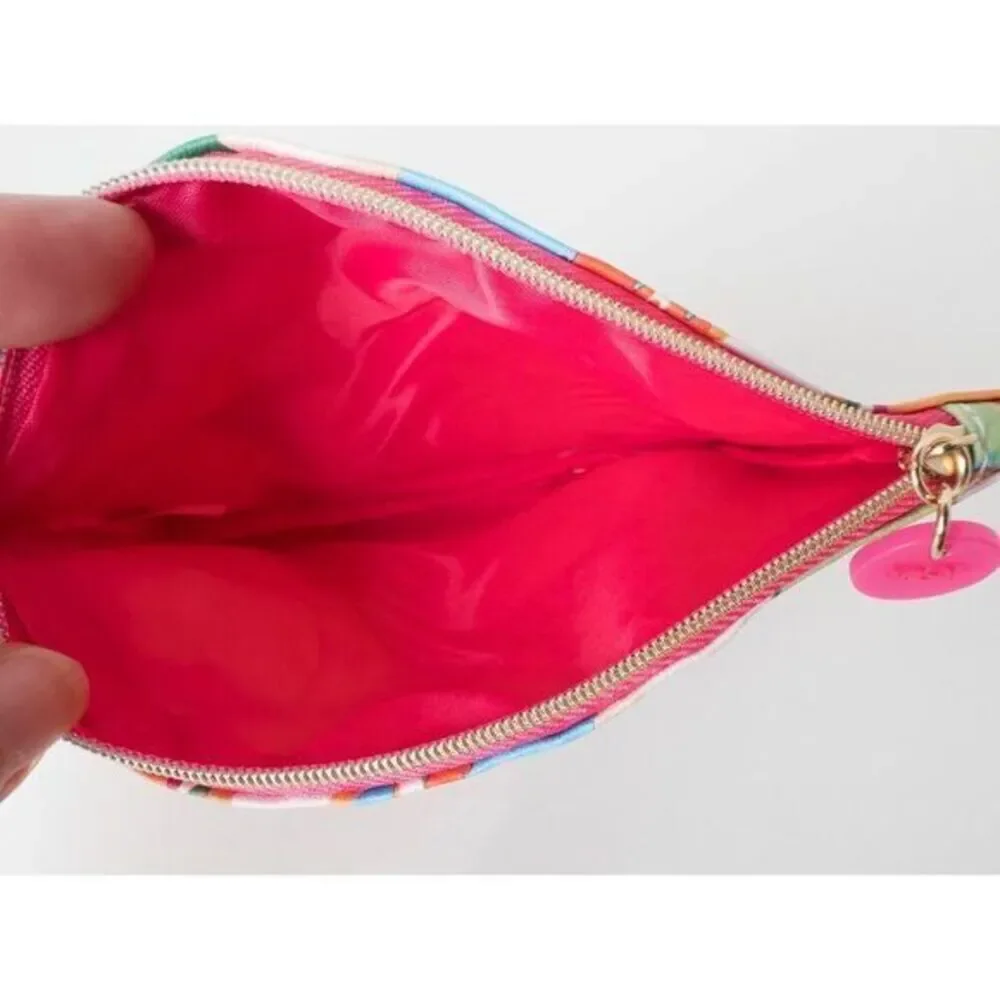 5/$20 NWOT Ipsy Glam Bag May 2023 Floral Tropical Summer Faux Leather Makeup Bag